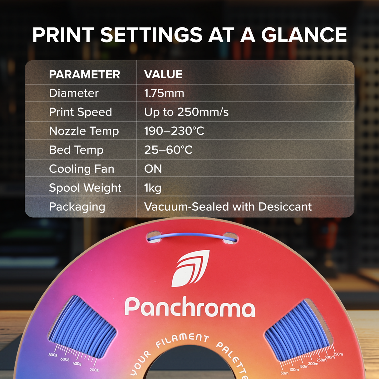 Panchroma™ Silk PLA (Formerly PolyLite™ Silk)