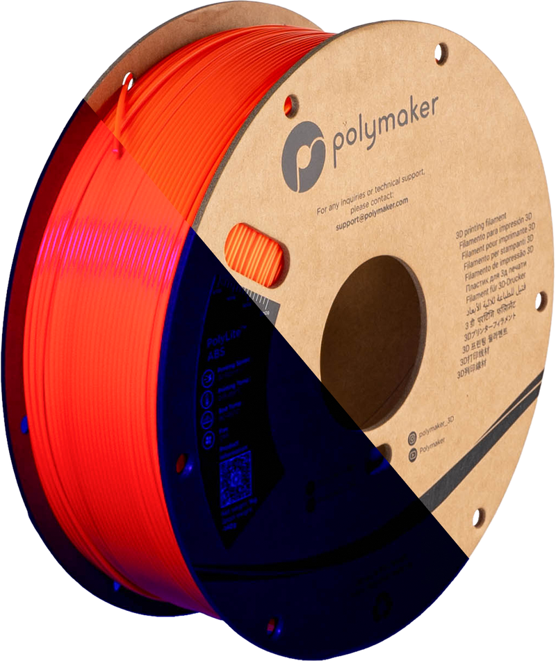 Filament Polymaker PolyLite ABS 1,75mm 1kg - Orange Botland - Robotic Shop