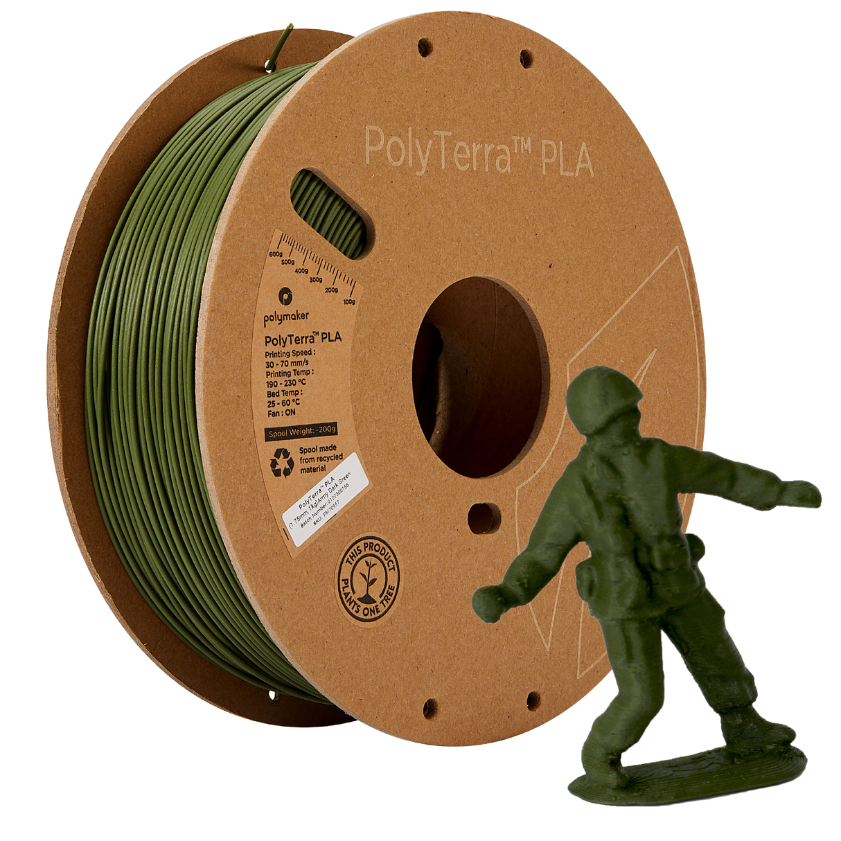 Panchroma™ Matte PLA (Formerly PolyTerra™ PLA)