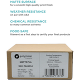 Panchroma™ Matte PLA (Formerly PolyTerra™ PLA)