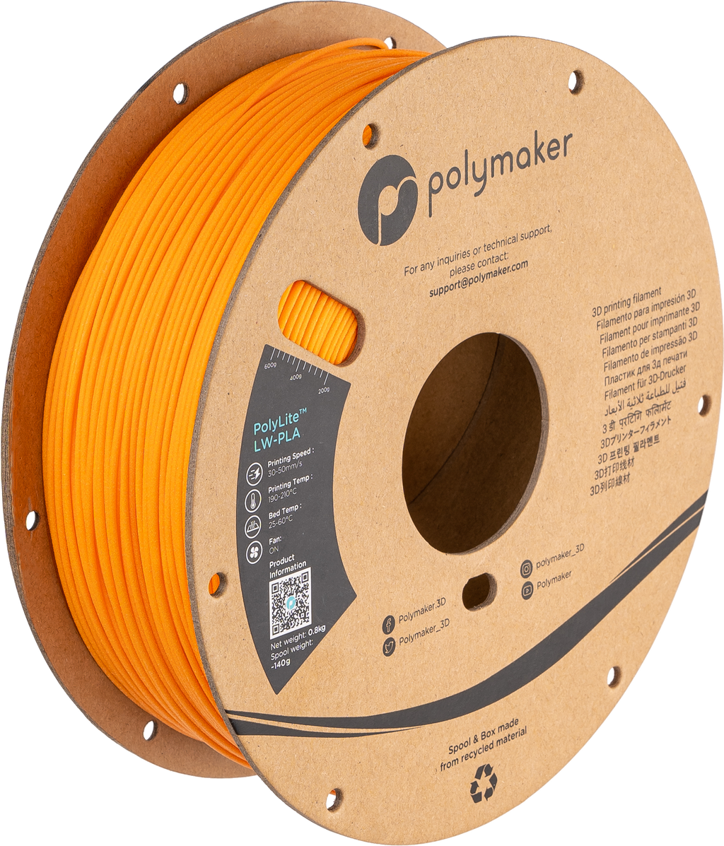 Filamento PLA - 3 mm - Color Naranja - 1 Kg - PLA301